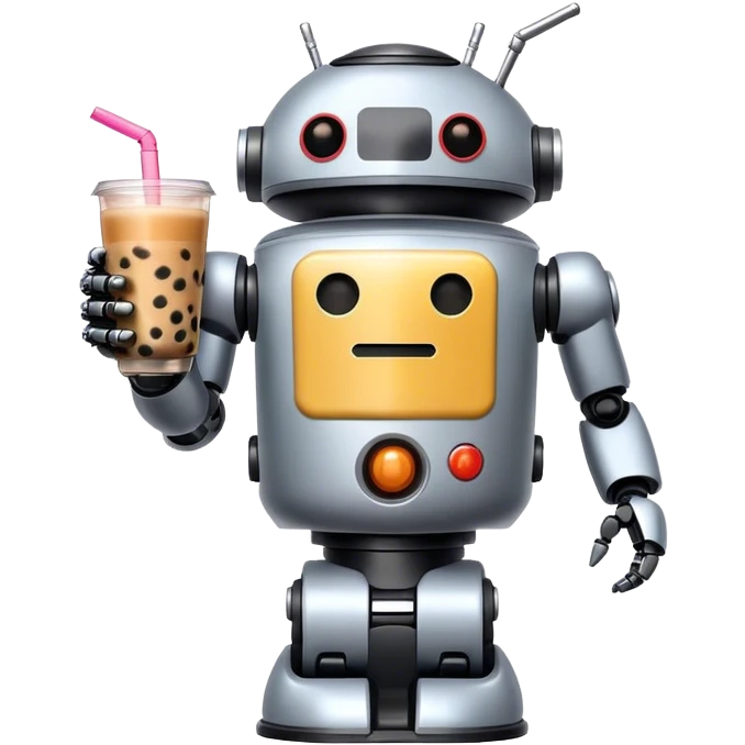 Boba tea robot 4 emoji