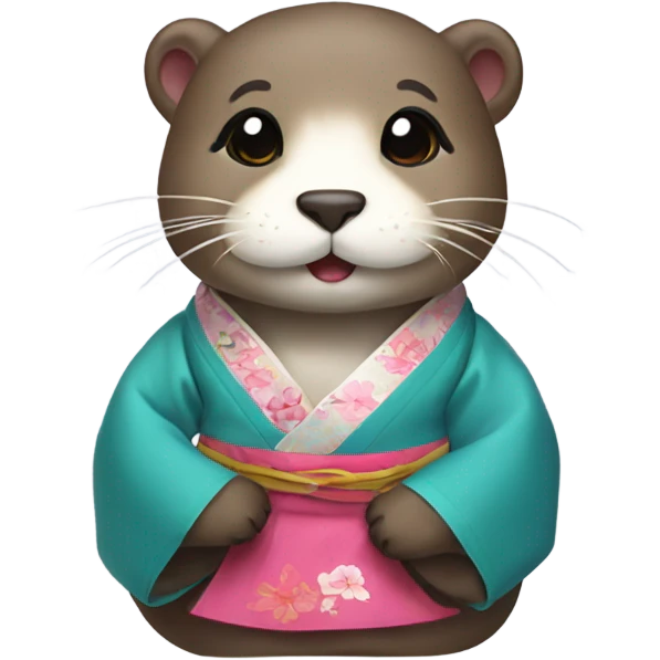 An Korean hanbok otter emoji