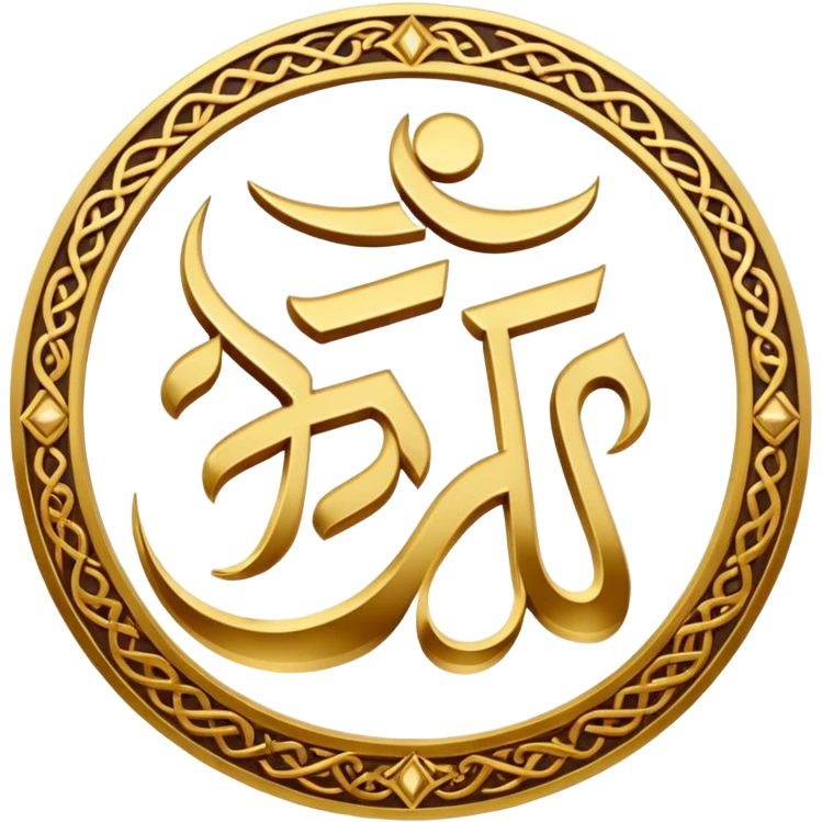 Allah Witten in Arabic emoji