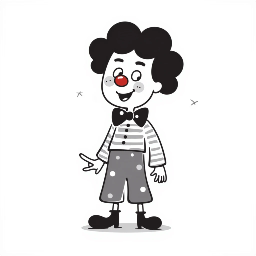 bright clown with red nose emoji