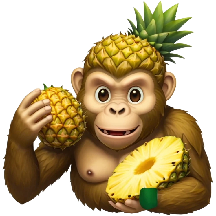 Ape pineapple  emoji