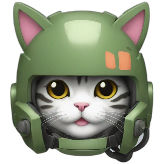 zaku with cat ears emoji