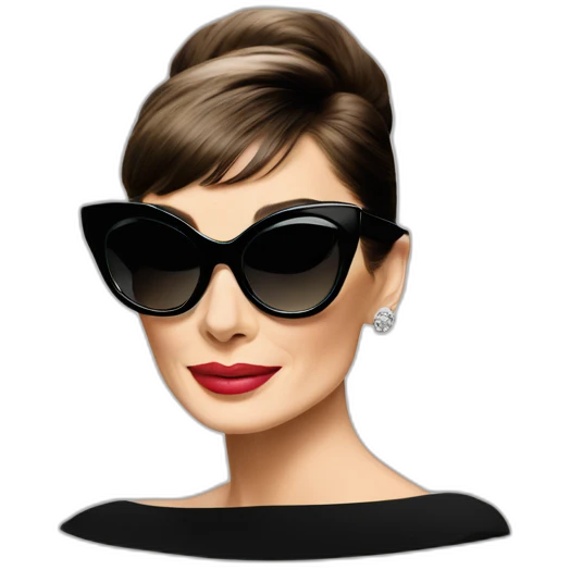 audrey hepburn sunglasses emoji
