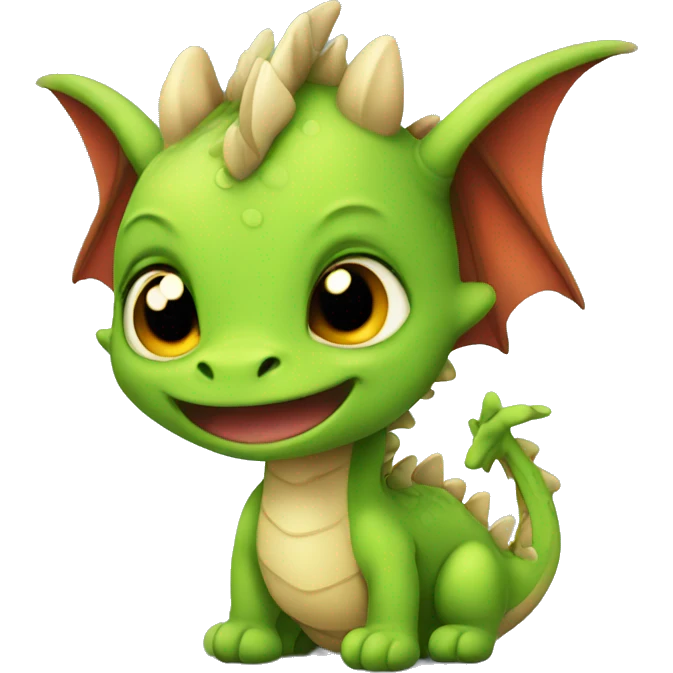 cute baby dragon emoji