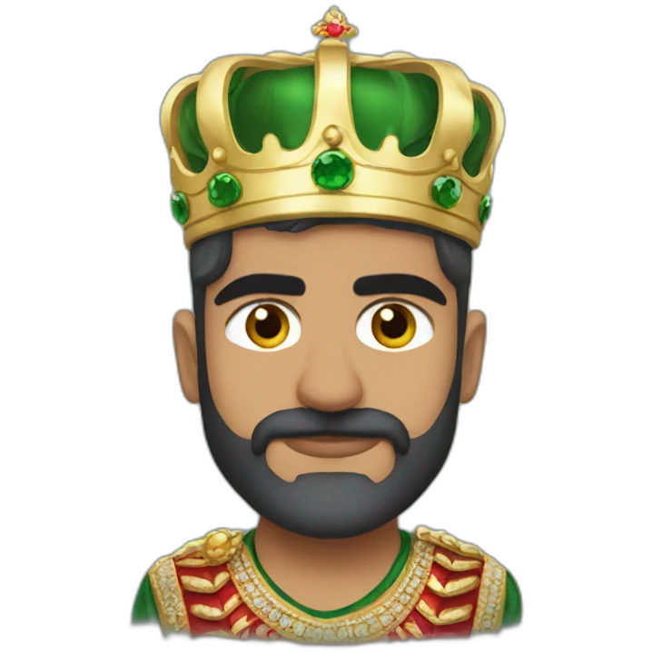 Babar azam with crown emoji