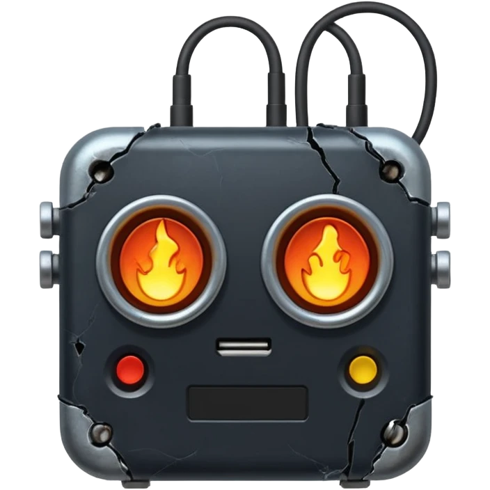 Broken electric device emoji