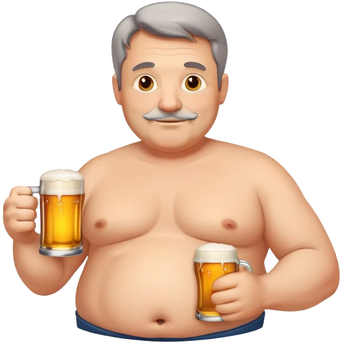 Скуф с бокалом пива emoji