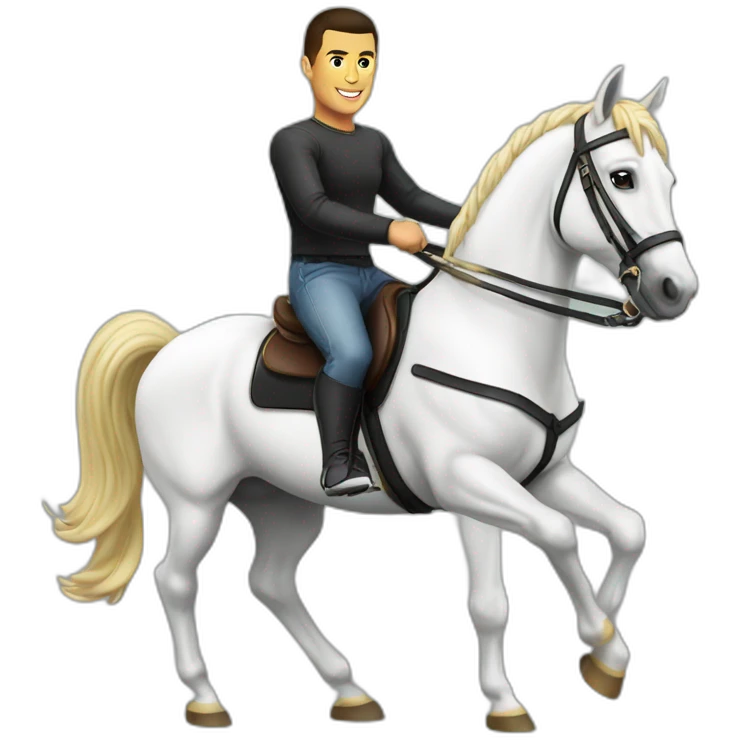 Ronaldo sur cheval emoji