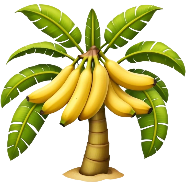 banana tree with banana emoji