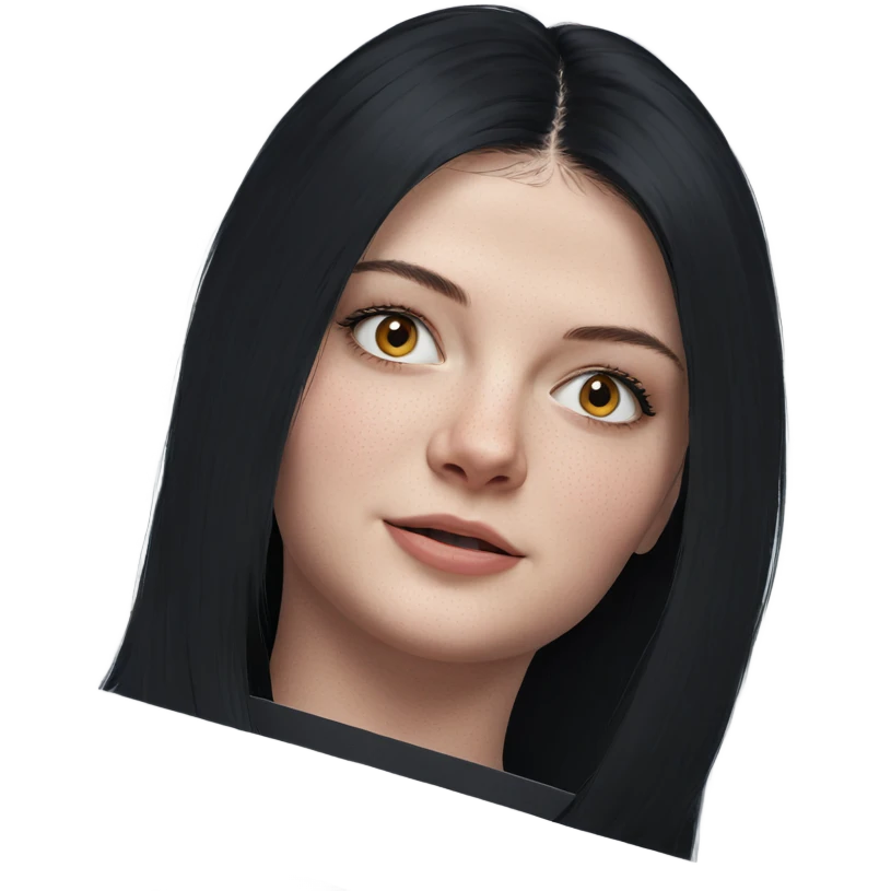 realistic portrait of girl emoji