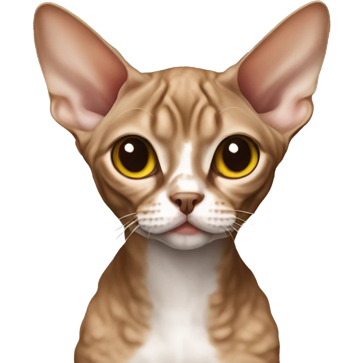 brown devon rex  emoji