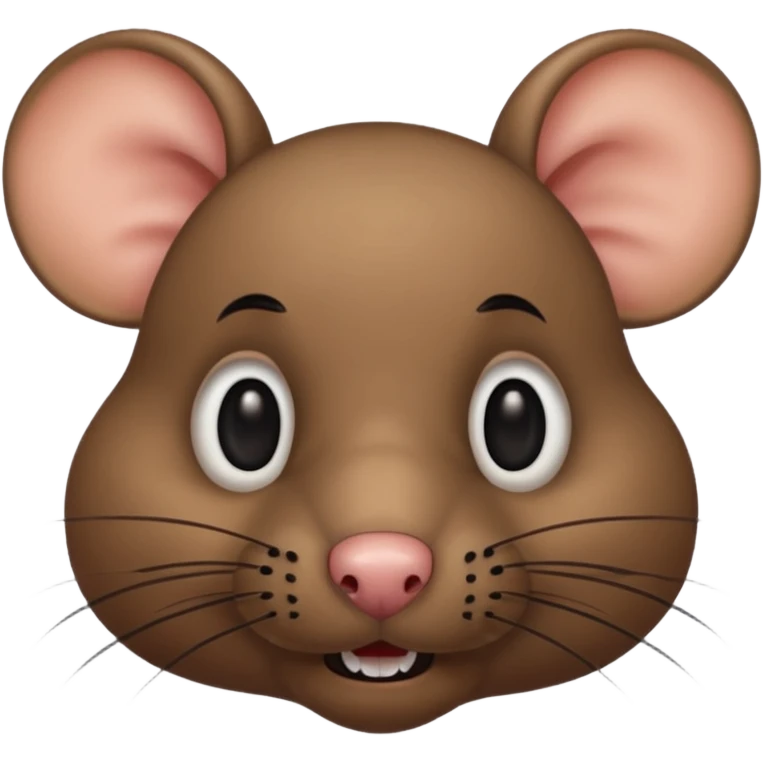 rat with black human mustache emoji