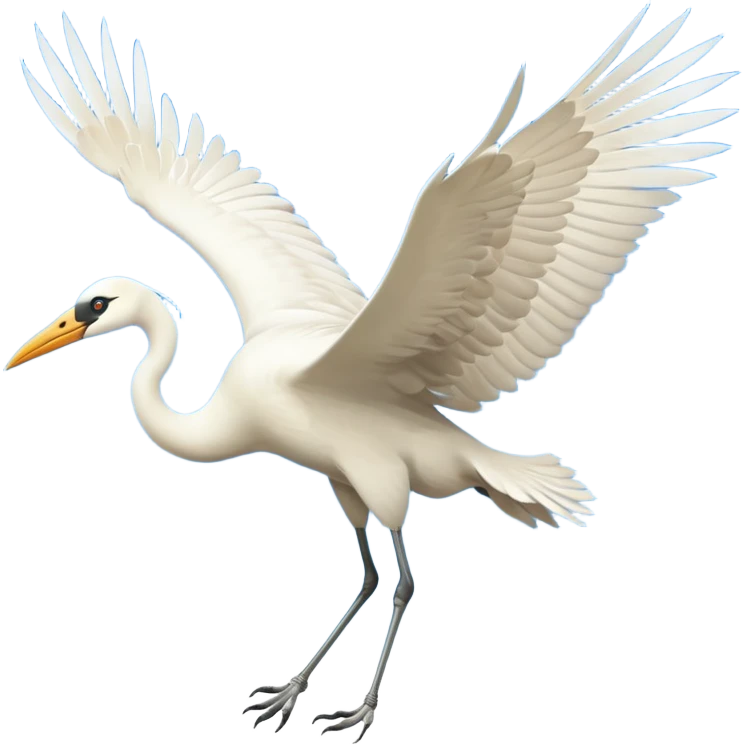  bird crane flies emoji