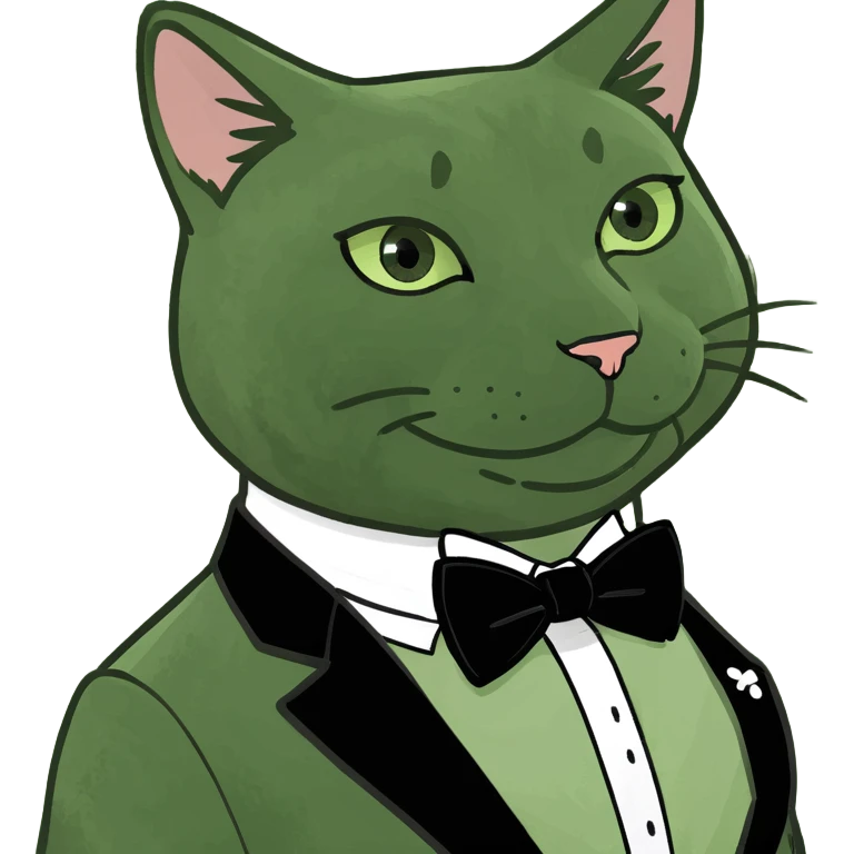 tuxedo cat smirk emoji