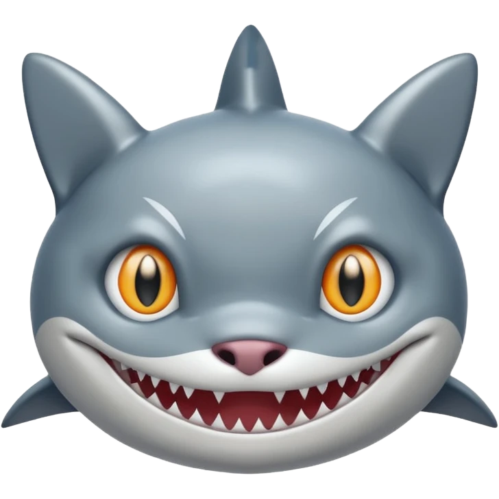 shark body with a cat face emoji