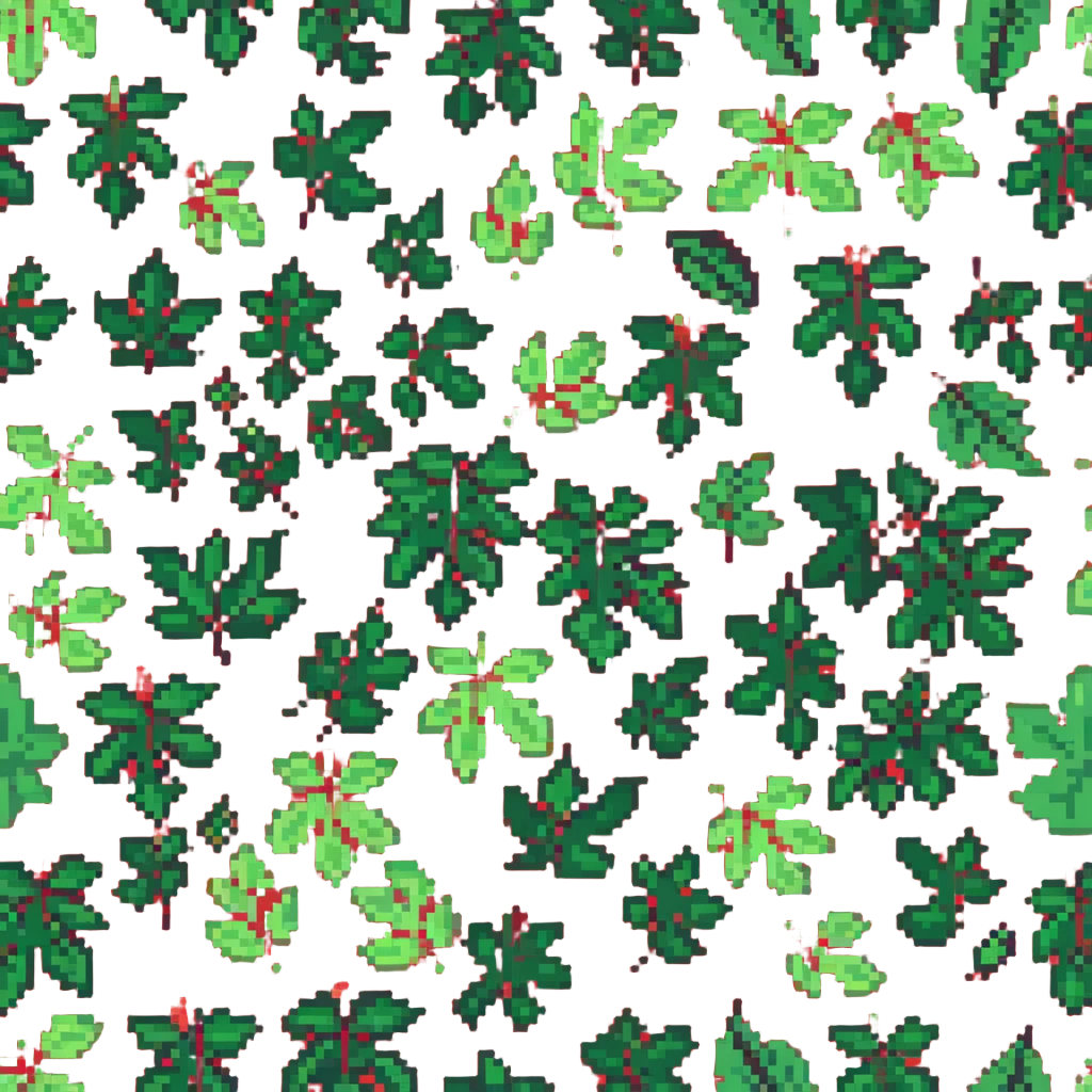 green summer leaves gently falling from trees in a soft breeze emoji