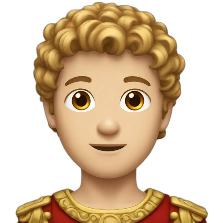 White young king with brown hair emoji