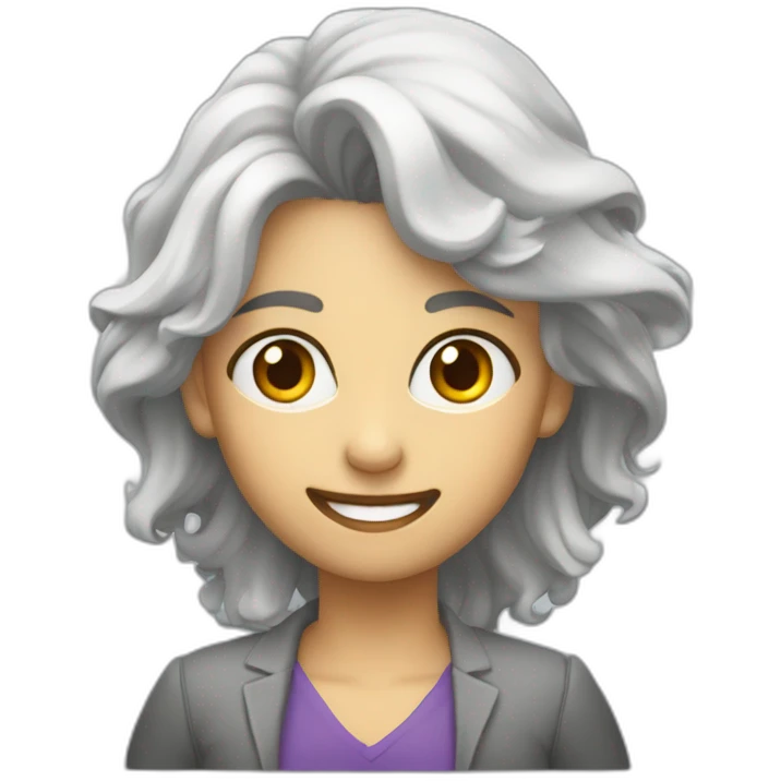 Persona millonaria ultilizando un portatil emoji