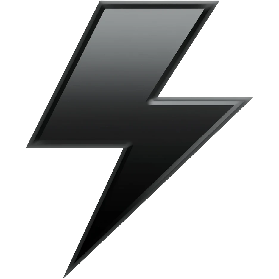 Create an emoji of the black bolt emoji
