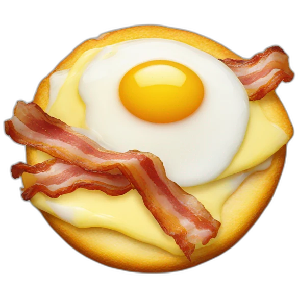 Fried egg with Bacon emoji