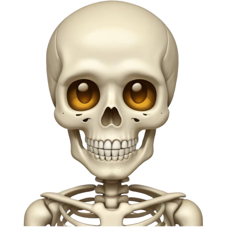 Squelette soucils vers le haut emoji
