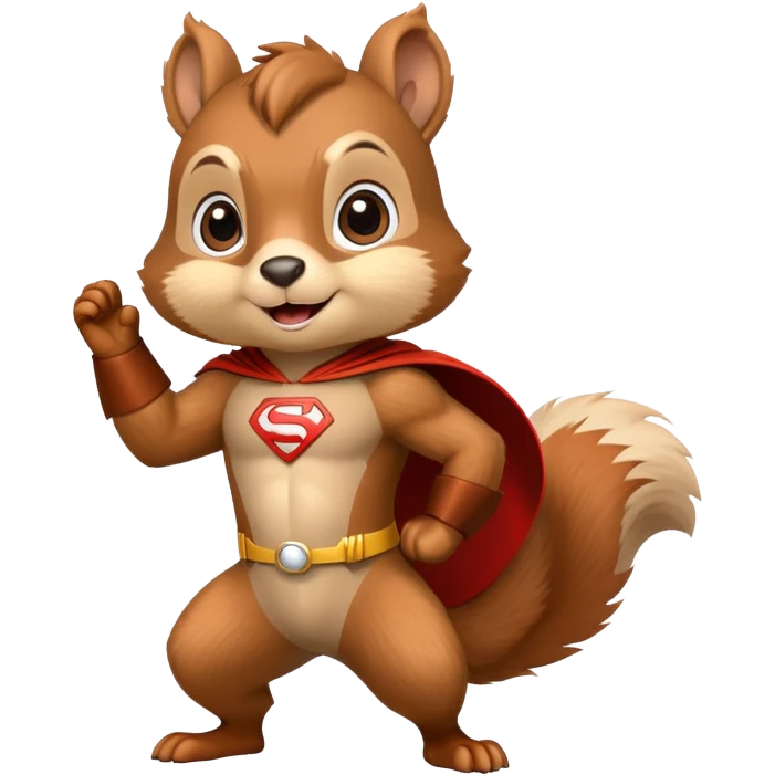 Squirrel super hero emoji emoji