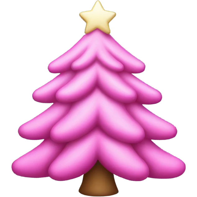 pink christmas tree emoji