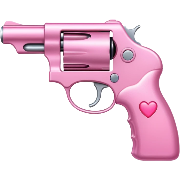 Pink heart gun emoji