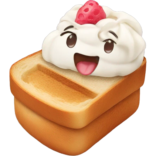 bread with icecream emoji