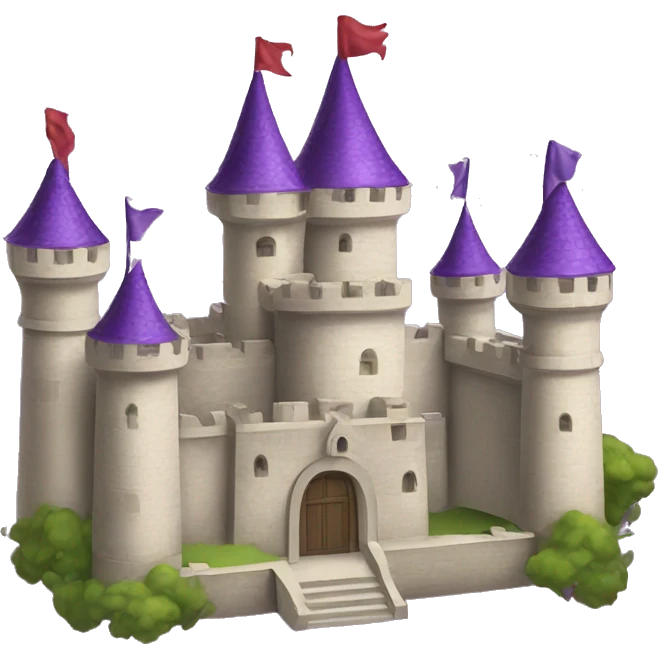 Create me A purple king castle ￼ emoji