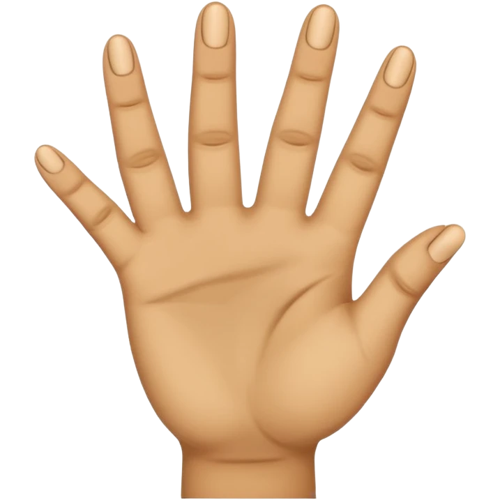 Fingering hand emoji where the first and fourth finger are folded, second and third finger are extended emoji