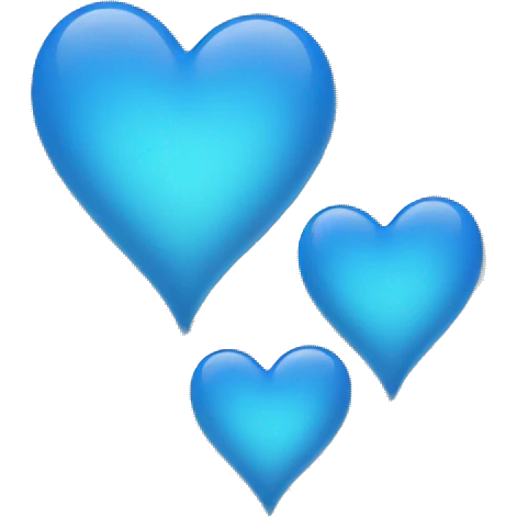 Blue heart emoji