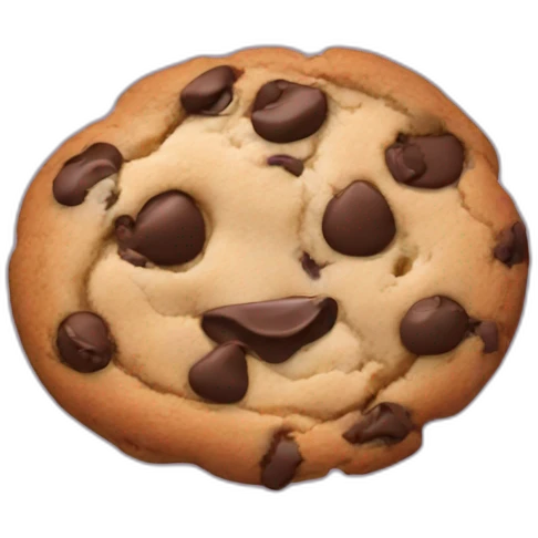 3 chocolate chip cookie emoji