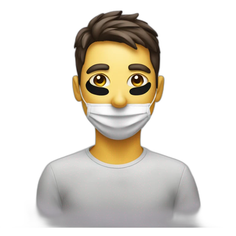 A inifinity logo Masked guy emoji