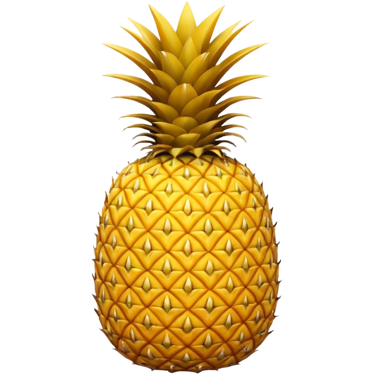 Upside down pineapple with no background emoji