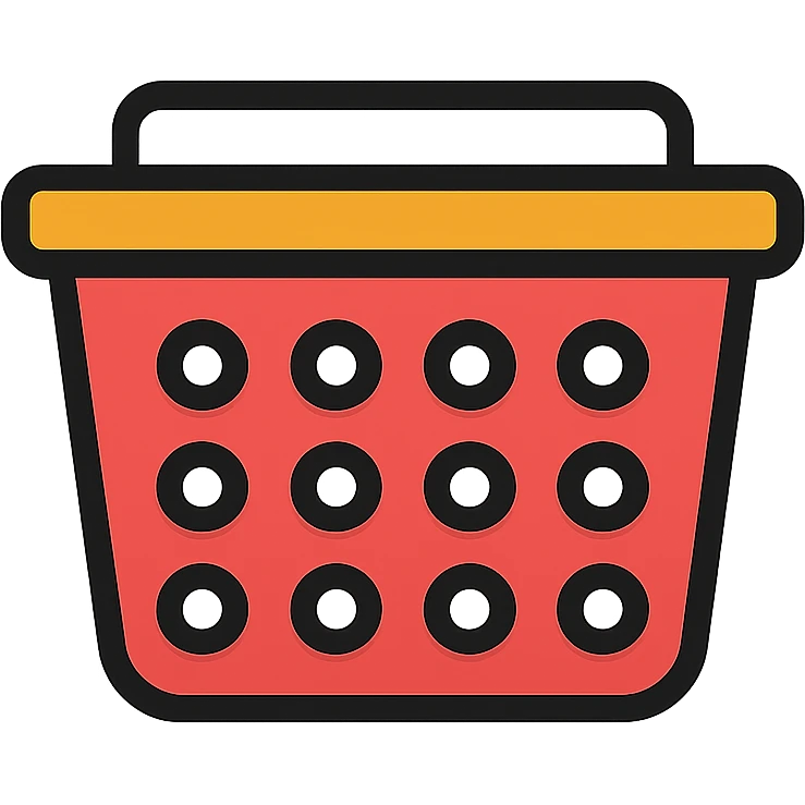 a basket with holes emoji