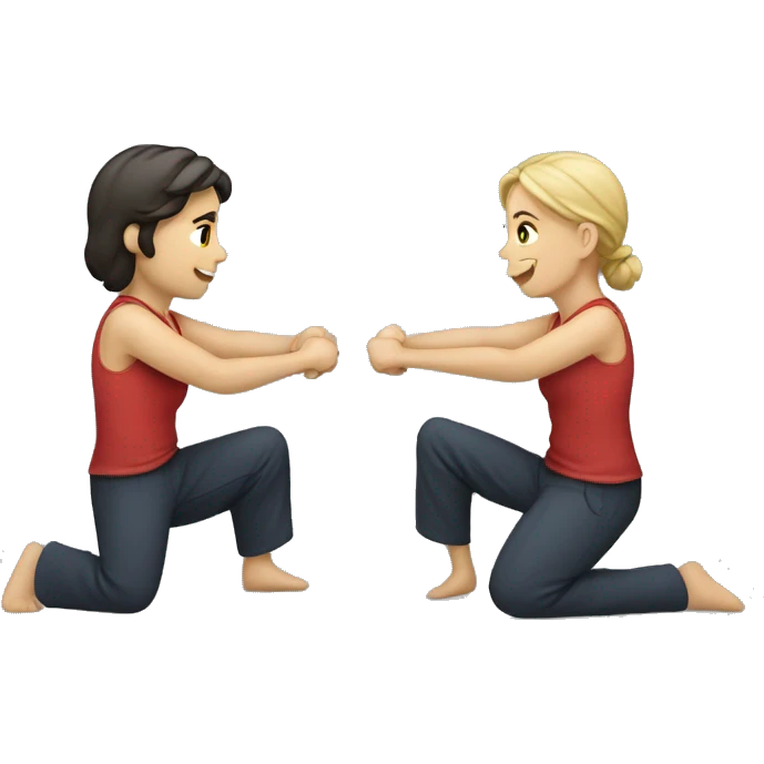 tug-of-war male and female emoji