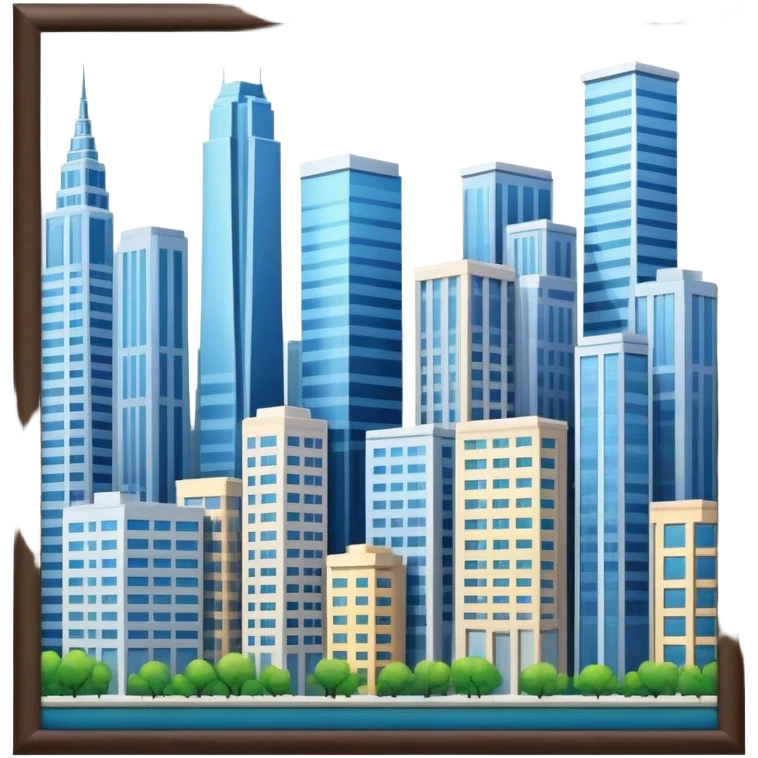City with tall buildings  emoji
