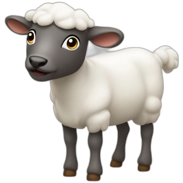 Agneau avec sifflet emoji