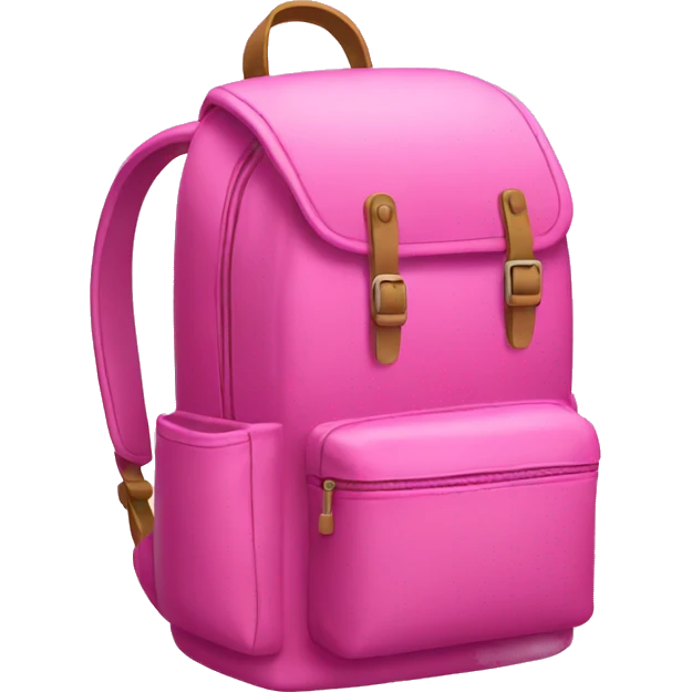 Pink backpack  emoji