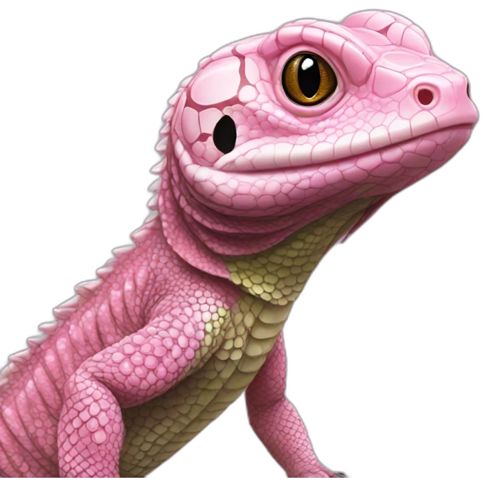 tegu lizard pink emoji
