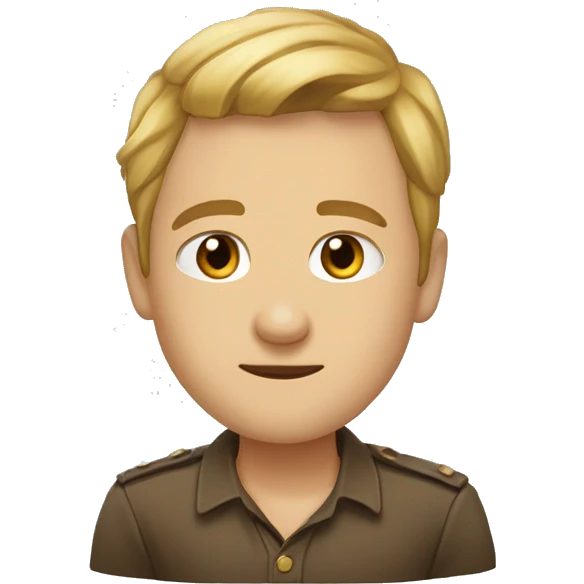 коричневый пудель с бантиком  emoji