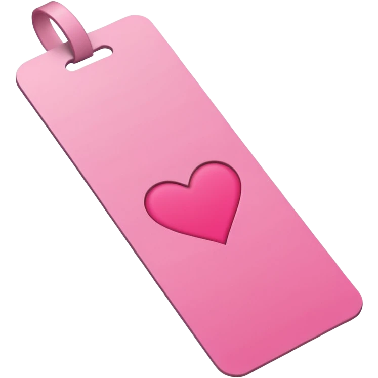 heart patterned  rectangler bookmark emoji