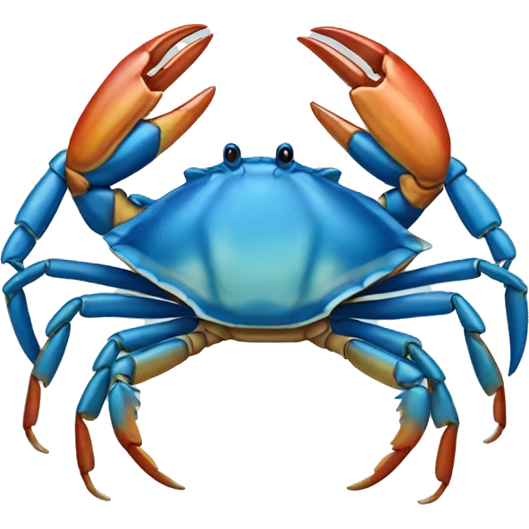 Blue crab emoji