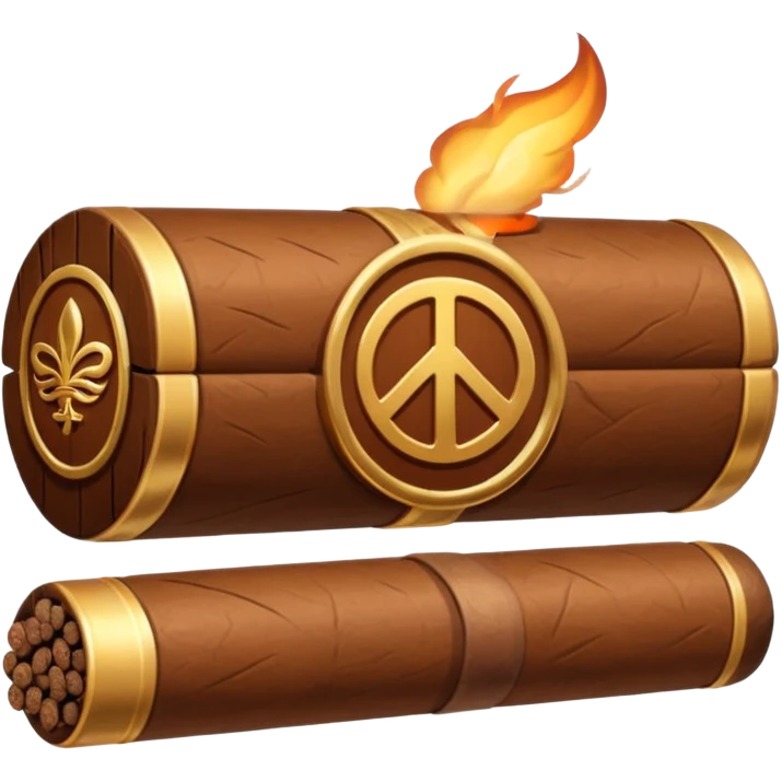 cigar with a prohibition symbol in ios style horizontaly emoji