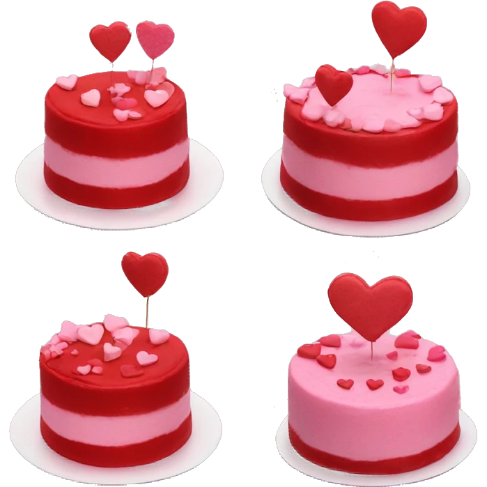 valentine’s day cake emoji