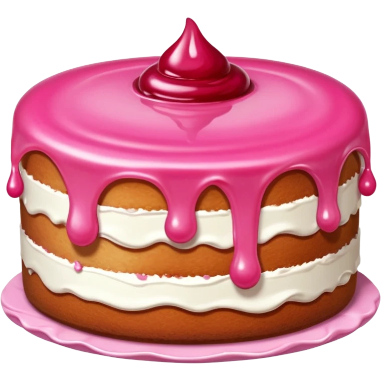 pink gooey jam cake emoji