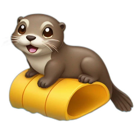 otter on a slide emoji
