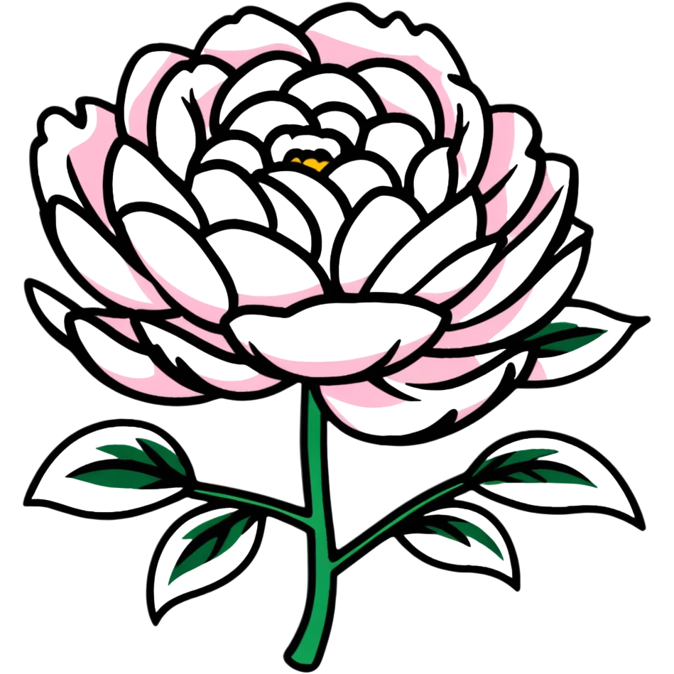 peony flower emoji