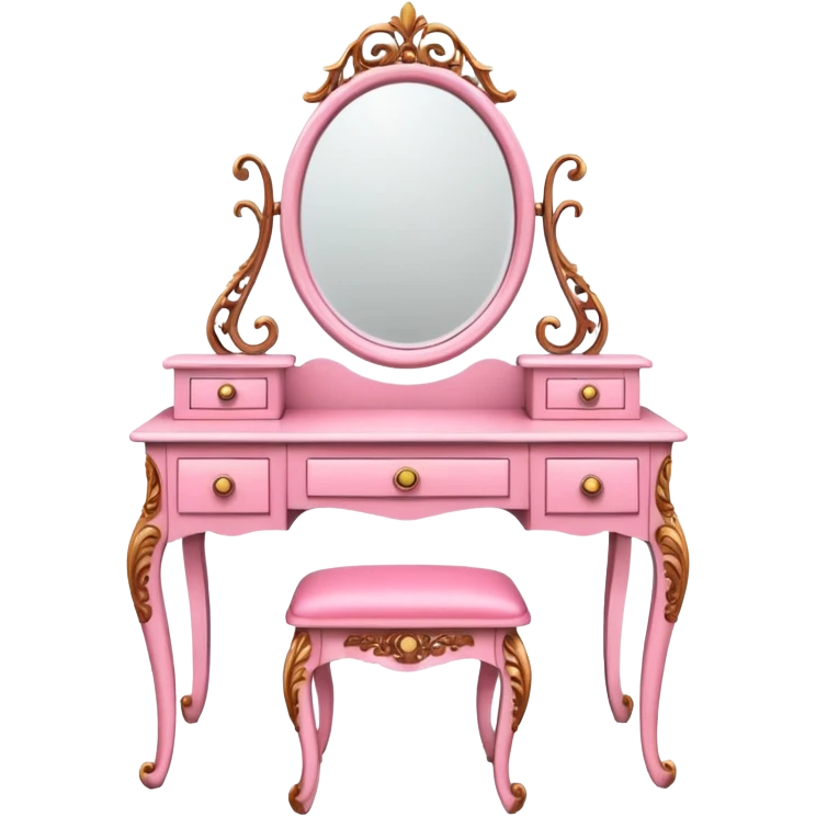pink DRESSING TABLE emoji